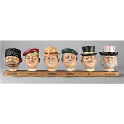 Unusual Set of Figural Bottle Stoppers