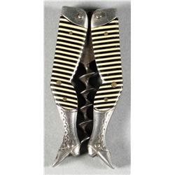 Celluloid Ladies Legs Cork Screw