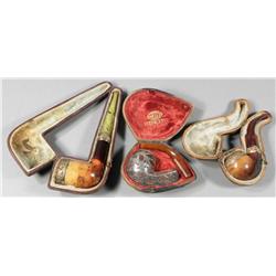 Lot of Three Pipes with cases