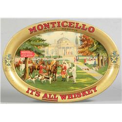 Monticello Whiskey Tin Tip Tray