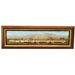 Rock Island Railroad Reverse Glass Sign