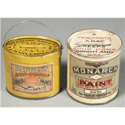 Two Advertising Penny Banks