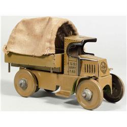 Tin Army Truck by Marx Toy Co.