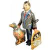 Image 1 : Louis Marx Duck Salesman Tin Wind-up Toy