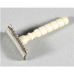 Mustache Razor w/celluloid handle