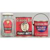Image 1 : Three School Boy Peanut Butter Containers