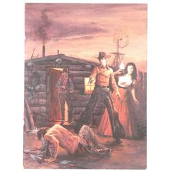 Guy Deel Western Pulp Art Painting