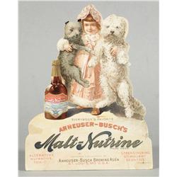 Anheuser-Busch's Malt-Nutrine Die Cut Sign
