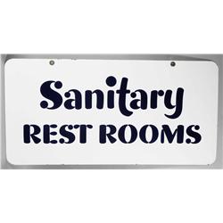 Sanitary Restrooms Porcelain Flange Sign