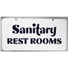 Image 1 : Sanitary Restrooms Porcelain Flange Sign