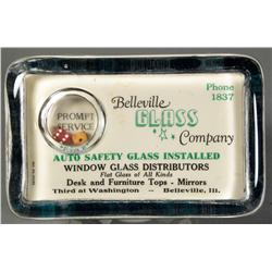 Glass Advertising Paper Weight Dice Game