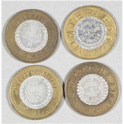 Lot of Four H.C. Evans Tokens