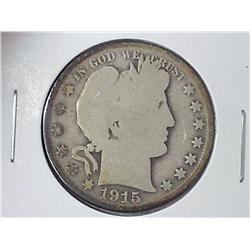 1915-D BARBER HALF DOLLAR