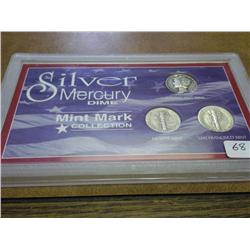 SILVER MERCURY DIME MINT MARK COLLECTION