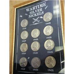 WAR TIME SILVER NICKEL SET (AS SHOWN)
