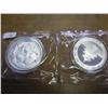 Image 2 : 2-2005 CHINA 10 YUAN SILVER PANDA COINS (UNC)