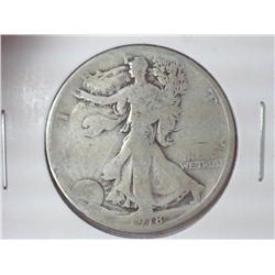 1918-D WALKING LIBERTY HALF DOLLAR