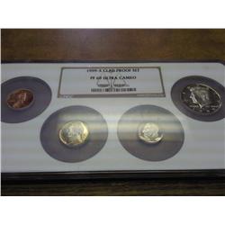 1999-S PROOF SET NO QUARTERS NGC PF69 ULTRA CAMEO