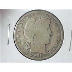 1900 BARBER HALF DOLLAR
