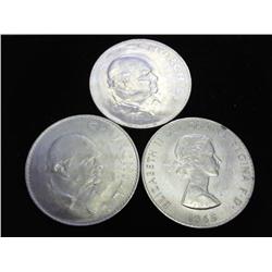 3-1965 GREAT BRITAIN CHURCHILL CROWNS (UNC)