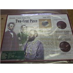 1864 TWO CENT PIECE (AS SHOWN)