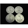 Image 2 : 4-1940'S WASHINGTON SILVER QUARTERS