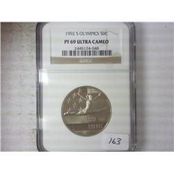 1992-S OLYMPICS HALF DOLLAR NGC PF69 ULTRA CAMEO