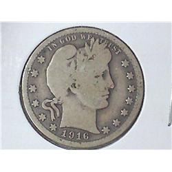 1916 BARBER QUARTER (VERY GOOD)
