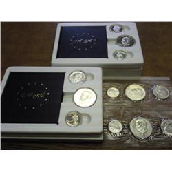 4-1976 US BICENTENNIAL SETS (2 UNC & 2 PF)