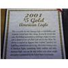 Image 2 : 2001 US $5 AMERICAN GOLD EAGLE 10TH OZ.