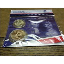 JOHN ADAMS $1 COIN & 1ST SPOUSE MEDAL SET