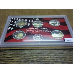 2005 US 50 STATE QUARTERS SILVER PROOF SET