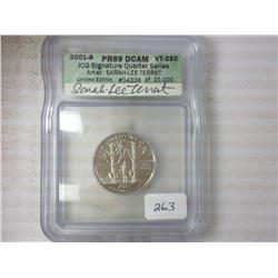 2001-S VERMONT QUARTER SIGNATURE SERIES