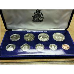 1989 BAHAMAS PROOF SET 9 COINS