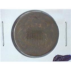 1865 TWO CENT PIECE