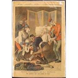 Antique Petit Journal French Newspaper Triplice 1892