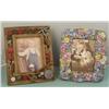 Image 1 : 2 Decorative Childrens Picture Frames Boy & Girl 5 x 7