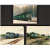 Image 1 : Lot 3 Vintage BNR Train COLOR PHOTOGRAPHS Railroad