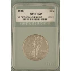 1936 Walking Liberty Half Dollar NTC Graded Slabbed