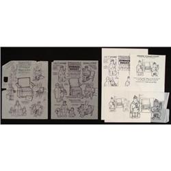 Original Product Art Drawings Ed Margolis Stadium Seat