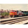 Image 2 : 3 Vintage COLOR PHOTOGRAPHS BNSF Trains Railroad