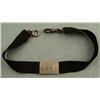 Image 1 : Watch Fob Fabric Band w/ Clasps Engraved Vintage
