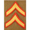 Image 1 : Lot 2 US Marine Private Rank Insignia Post-WW2 Patches