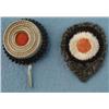 Image 1 : TWO ORIGINAL German WWII HAT COCKADES - METAL & WOOL