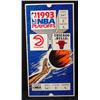 Image 1 : 1993 HUGE Bulls NBA Playoff Oversize Ticket Ad Display