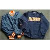 Image 1 : Lot 3 Big 10 ILLINOIS Illini Jacket Sweatshirt Visor