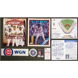 8 Pc Cubs Lot 2007 Spring Training Roster, Sandberg
