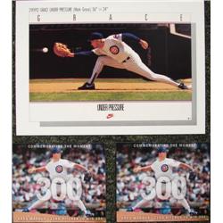 1 Mark Grace & 2 Greg Maddux 300 Win Cards -Cubs