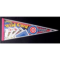 CHICAGO CUBS 1998 Baseball NL WILD CARD PENNANT Mint