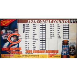 Bears Football 2005 Chicago Schedule 6 Ft Vinyl Banner